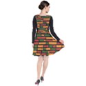 Ethiopian bricks - Green, yellow and red vibes Plunge Pinafore Dress View2