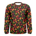 Ethiopian triangles - Green, yellow and red vibes Men s Long Sleeve Tee View1