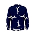 Silver Reindeer Blue Kids  Sweatshirt View2