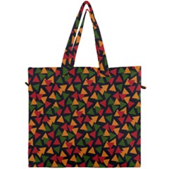 Ethiopian Triangles - Green, Yellow And Red Vibes Canvas Travel Bag by ConteMonfreyShop