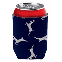 Silver Reindeer Blue Can Holder by TetiBright