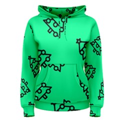 Tree With Ornaments Green Women s Pullover Hoodie by TetiBright