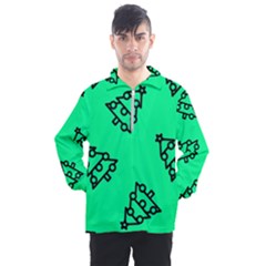 Tree With Ornaments Green Men s Half Zip Pullover by TetiBright