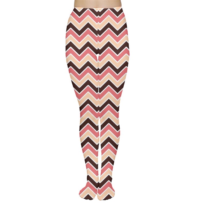 Geometric Pink Waves  Tights