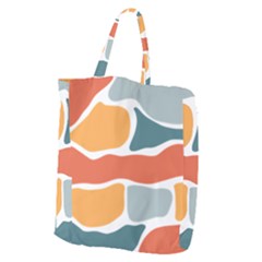 Geometric Bricks   Giant Grocery Tote