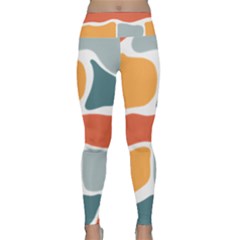 Geometric Bricks   Lightweight Velour Classic Yoga Leggings by ConteMonfreyShop