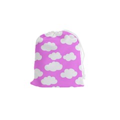 Purple Clouds   Drawstring Pouch (small) by ConteMonfreyShop