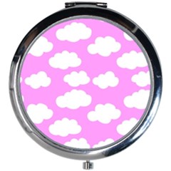 Purple Clouds   Mini Round Mirror by ConteMonfreyShop