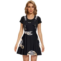 Gold Ornaments Black Apron Dress by TetiBright