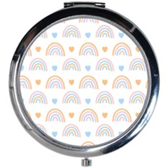 Rainbow Pattern   Mini Round Mirror by ConteMonfreyShop