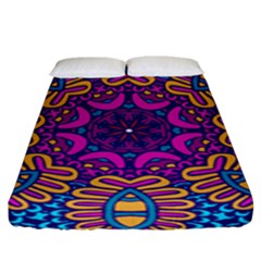 Mandala Fishes Fitted Sheet (king Size) by ConteMonfreyShop