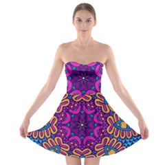 Mandala Fishes Strapless Bra Top Dress by ConteMonfreyShop