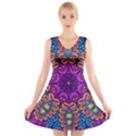 Mandala Fishes V-Neck Sleeveless Dress View1