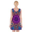 Mandala Fishes V-Neck Sleeveless Dress View2