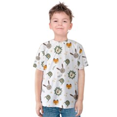 Rabbit, Lions And Nuts   Kids  Cotton Tee