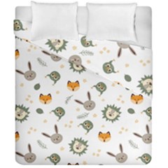 Rabbit, Lions And Nuts   Duvet Cover Double Side (california King Size) by ConteMonfreyShop