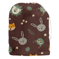 Rabbits, Owls And Cute Little Porcupines  Drawstring Pouch (3xl)