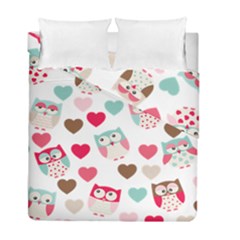 Lovely Owls Duvet Cover Double Side (full/ Double Size) by ConteMonfreyShop