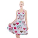 Lovely Owls Halter Party Swing Dress  View1