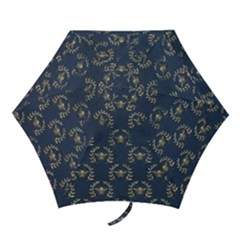 Blue Golden Bee   Mini Folding Umbrella by ConteMonfreyShop