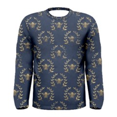 Blue Golden Bee   Men s Long Sleeve Tee by ConteMonfreyShop