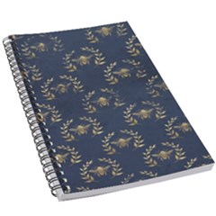 Blue Golden Bee   5 5  X 8 5  Notebook