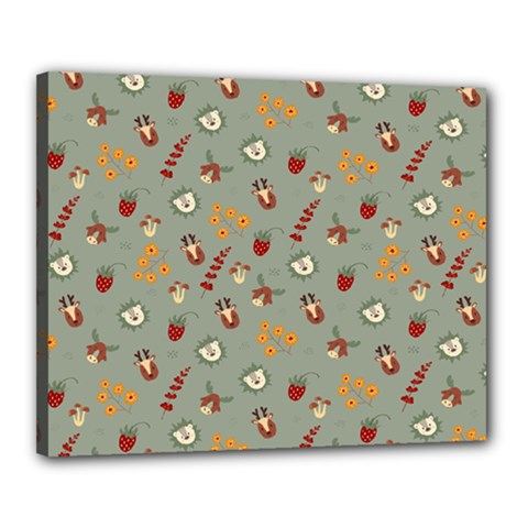 Wild Forest Friends  Canvas 20  X 16  (stretched) by ConteMonfreyShop