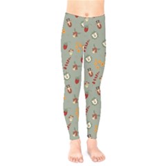 Wild Forest Friends  Kids  Leggings by ConteMonfreyShop