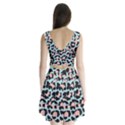 Blue And Pink Jaguar Dots Leopard Split Back Mini Dress  View2