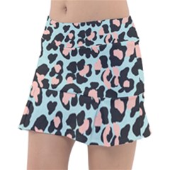 Blue And Pink Jaguar Dots Leopard Classic Tennis Skirt by ConteMonfreyShop