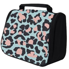 Blue And Pink Jaguar Dots Leopard Full Print Travel Pouch (big) by ConteMonfreyShop