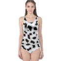 Black And White Dots Jaguar One Piece Swimsuit View1