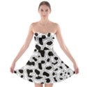 Black And White Dots Jaguar Strapless Bra Top Dress View1