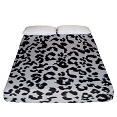 Leopard Print Gray Theme Fitted Sheet (california King Size) by ConteMonfreyShop