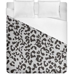 Leopard Print Gray Theme Duvet Cover (california King Size) by ConteMonfreyShop