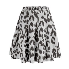 Leopard Print Gray Theme High Waist Skirt by ConteMonfreyShop