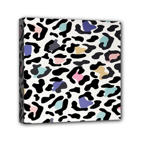 Jaguar Spots Colorful Mini Canvas 6  X 6  (stretched) by ConteMonfreyShop