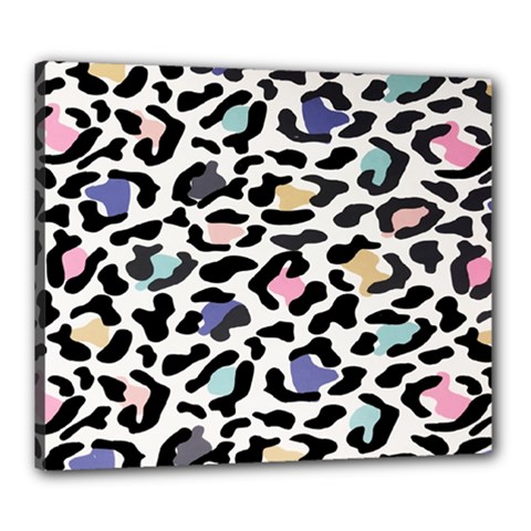 Jaguar Spots Colorful Canvas 24  X 20  (stretched) by ConteMonfreyShop