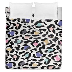 Jaguar Spots Colorful Duvet Cover Double Side (queen Size) by ConteMonfreyShop