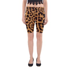 Leopard Print Spots Yoga Cropped Leggings by ConteMonfreyShop