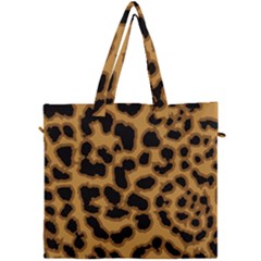 Leopard Print Spots Canvas Travel Bag by ConteMonfreyShop