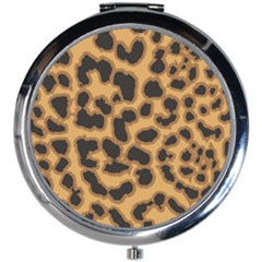 Leopard Print Spots Mini Round Mirror by ConteMonfreyShop