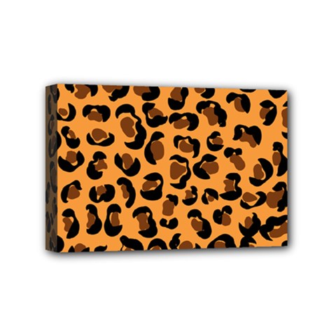 Leopard Print Peach Colors Mini Canvas 6  X 4  (stretched) by ConteMonfreyShop