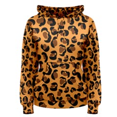 Leopard Print Peach Colors Women s Pullover Hoodie