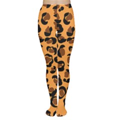 Leopard Print Peach Colors Tights