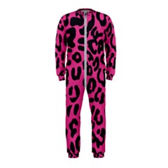 Leopard Print Jaguar Dots Pink Onepiece Jumpsuit (kids)