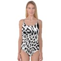 Leopard Print black and white draws Camisole Leotard  View1