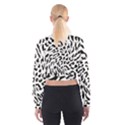 Leopard Print black and white draws Cropped Sweatshirt View2