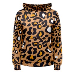 Leopard  Spots Brown White Orange Women s Pullover Hoodie