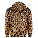 Leopard  spots brown white orange Men s Zipper Hoodie View2